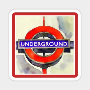 Abstract London Underground Sign Magnet