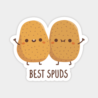 Cute Potatoes Best Spuds Best Buds Magnet