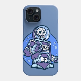 Retro Space Skeleton in Spacesuit Phone Case
