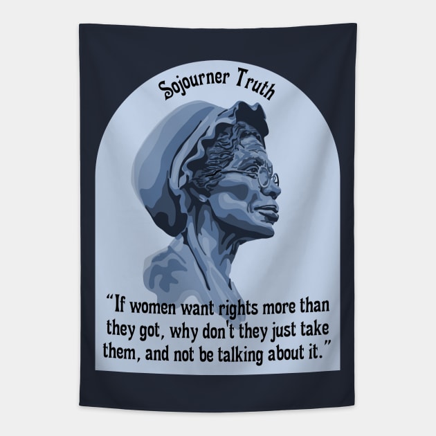 Sojourner Truth Portrait and Quote Tapestry by Slightly Unhinged