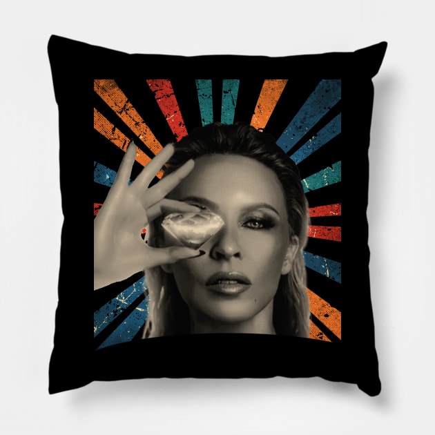 sketc vintage Kylie Minogue Pillow by ArmandoApparel