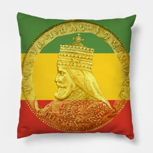 Haile Selassie King of Kings Pillow