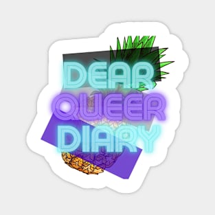 Pineapple Dear Queer Diary Magnet