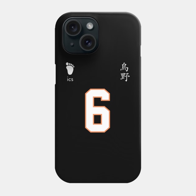 Karasuno High - Chikara Ennoshita Jersey Phone Case by KimKim