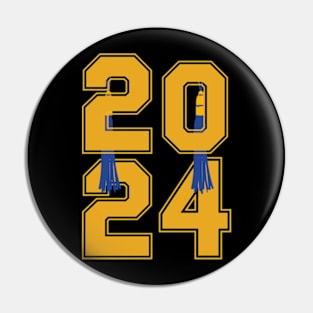 Class of 2024 Senior Graduation Gifts Funny Graduate 2024 T-Shirt Pin