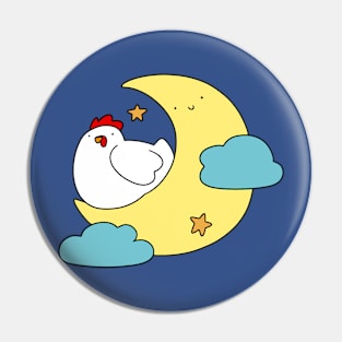 Moon Chicken Pin