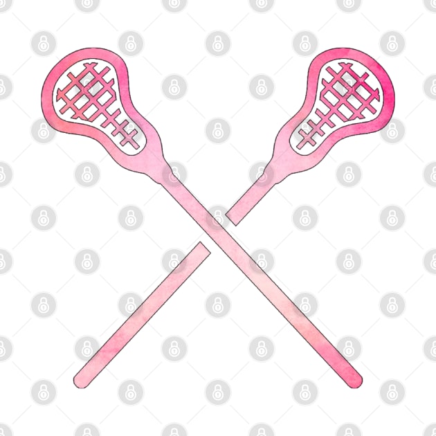 Lacrosse Stick Pink by hcohen2000