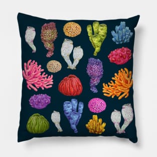 Sea Sponges - Deep sea art Pillow
