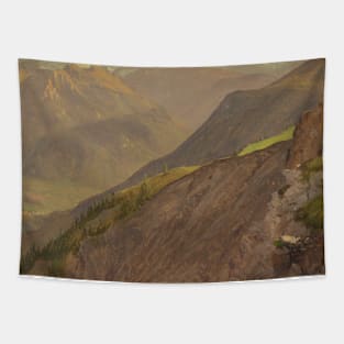 The Goell and Watzmann, near Berchtesgeden by Frederic Edwin Church Tapestry