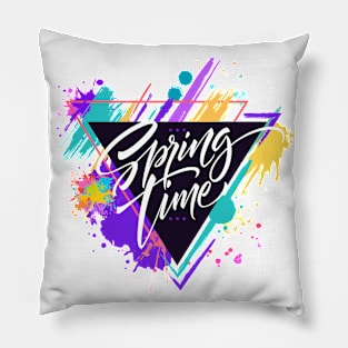 Spring Time Splatter Pillow