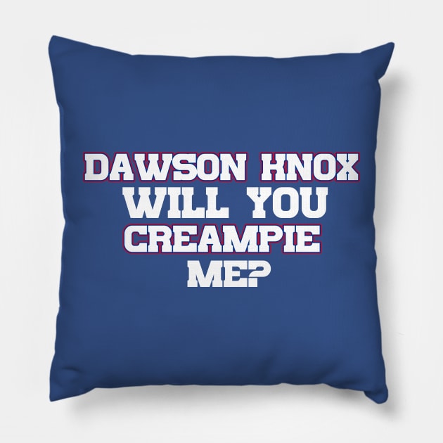 Dawson Knox Will You Creampie Me Pillow by Table Smashing