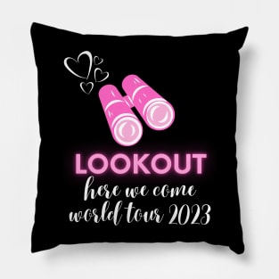 scentsy lookout, here we come, world tour 2023 Pillow