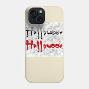 cool funny t-shirts Graphic Zombie Slash Halloween Phone Case