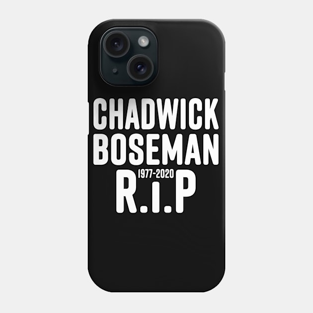 Chadwick Boseman R.I.P 1977-2020 Phone Case by Redmart