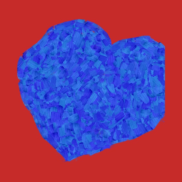 For you. Blue heart by Ganna_Panna