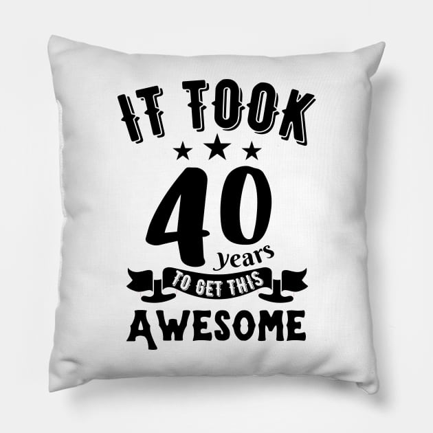 Vintage 1982, it took 40 years to get this awesome Pillow by JustBeSatisfied