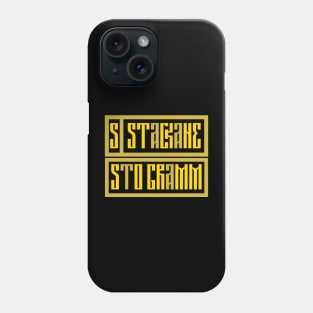 Unique Lettering T-Shirt Design Phone Case