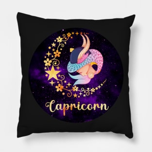 Capricorn Zodiac Sign Horoscope Pillow