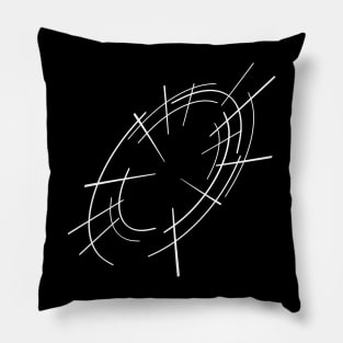 White Web Lines Pillow