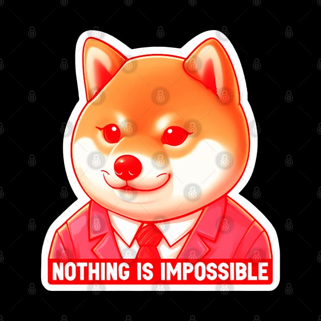 Nothing Is Impossible Shiba Inu by Plushism