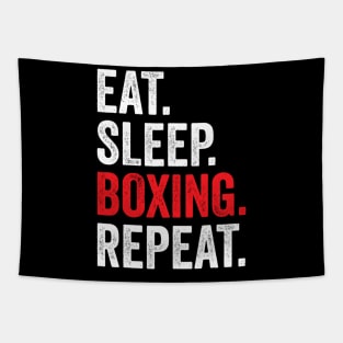 Eat Sleep Boxing Repeat Tapestry