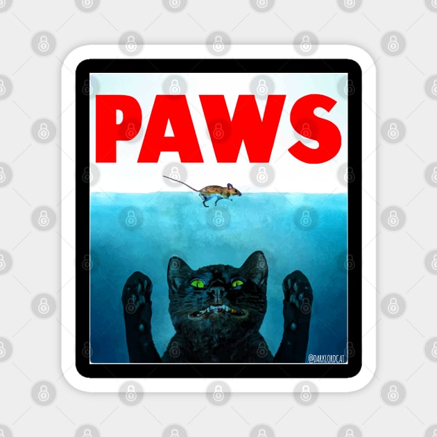 Paws (Cat Jaws) Magnet by darklordpug