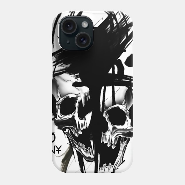 Two skulls Phone Case by BSKR