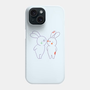 Cute couple love bunny-Valentines Phone Case