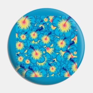 Light blue hibiscus Pin