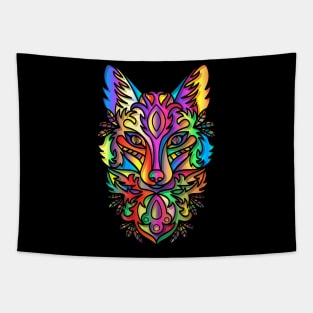 Fox Colorful Tapestry