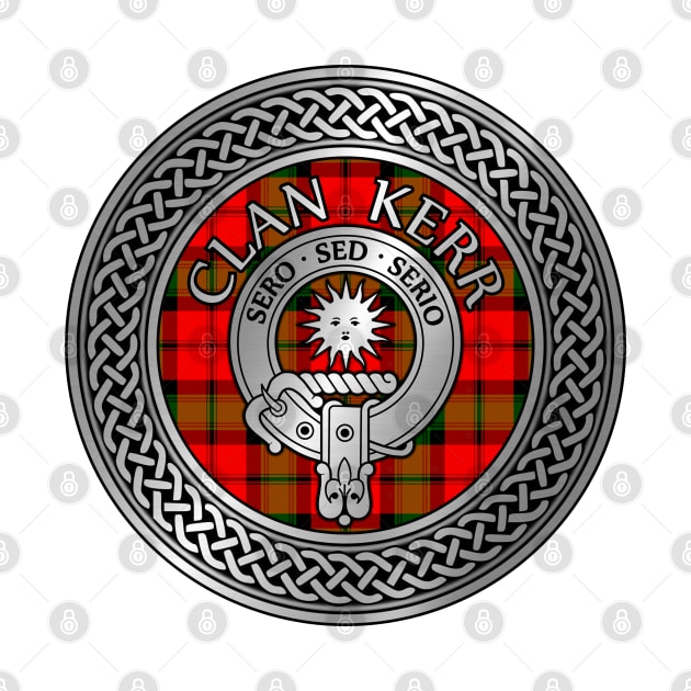 Clan Kerr Crest & Tartan Knot by Taylor'd Designs