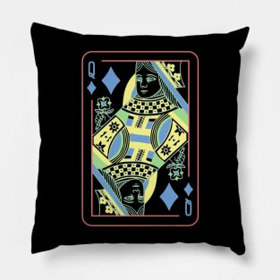 Queen of Diamonds Night Mode Pillow