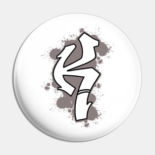 Graffiti style K Pin