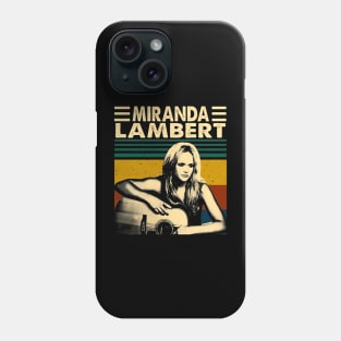 Black vintage lambert Phone Case