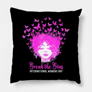 International Womens Day 2024 Break The Bias Butterfly Pillow