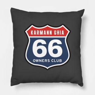 Karmann Ghia 66 Owners Club Pillow