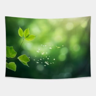 Leaf Air Nature Serene Tranquil Peaceful Tapestry