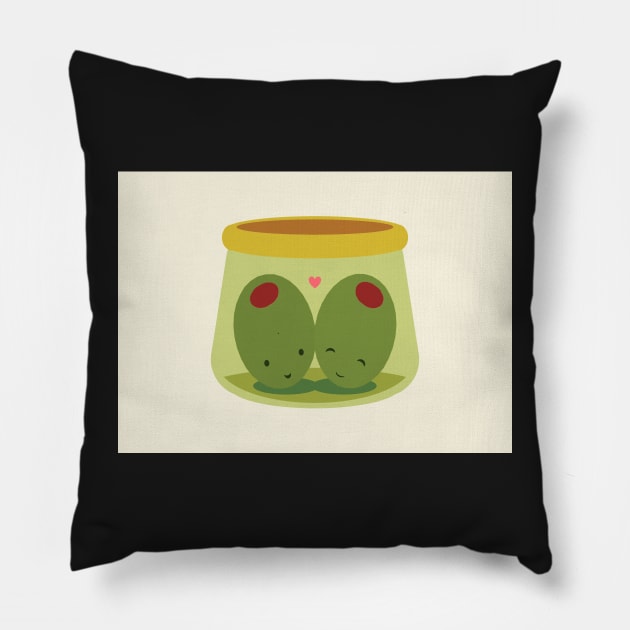 Olives in Love Pillow by RumourHasIt