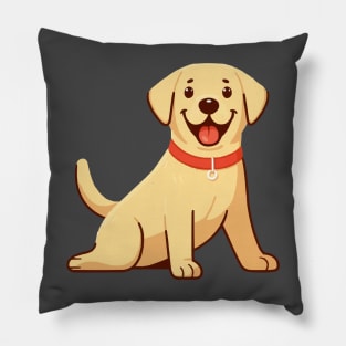 Dinky Yellow Labrador Retriever Pillow