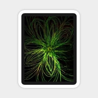 A flower that glows in the dark Magnet