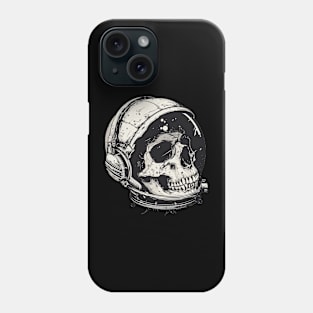 astronaut skull Phone Case