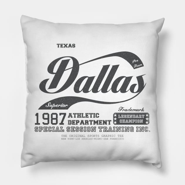 texas dallas athletic sports graph Pillow by hayr pictures