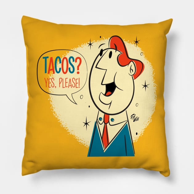 Tacos? Pillow by edvill