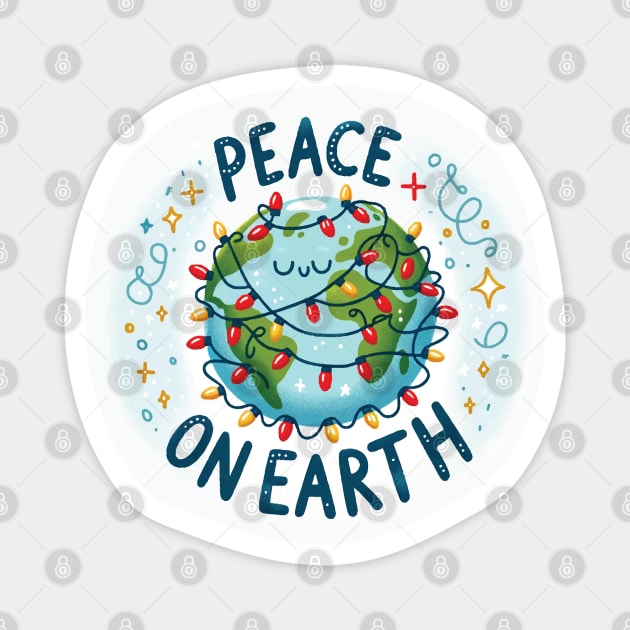 Peace on Earth Magnet by MZeeDesigns