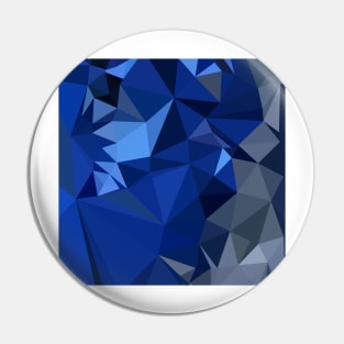 Catalina Blue Abstract Low Polygon Background Pin