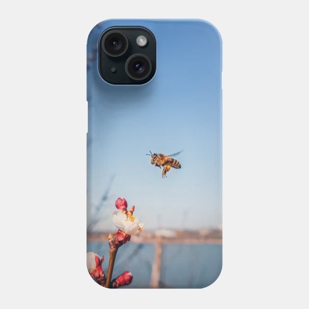 flying Bee Phone Case by psychoshadow