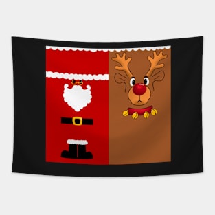 Santa Claus And Rudolph the reindeer Tapestry