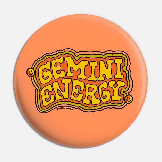 Gemini Energy Pin by Doodle by Meg