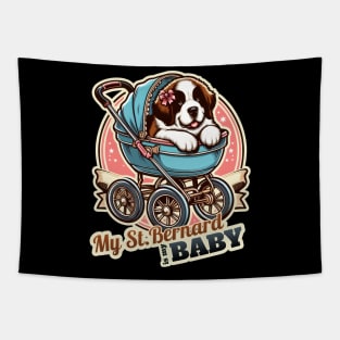 Baby St. Bernard Tapestry