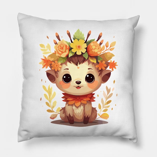 Autumn faun Pillow by JessCrafts